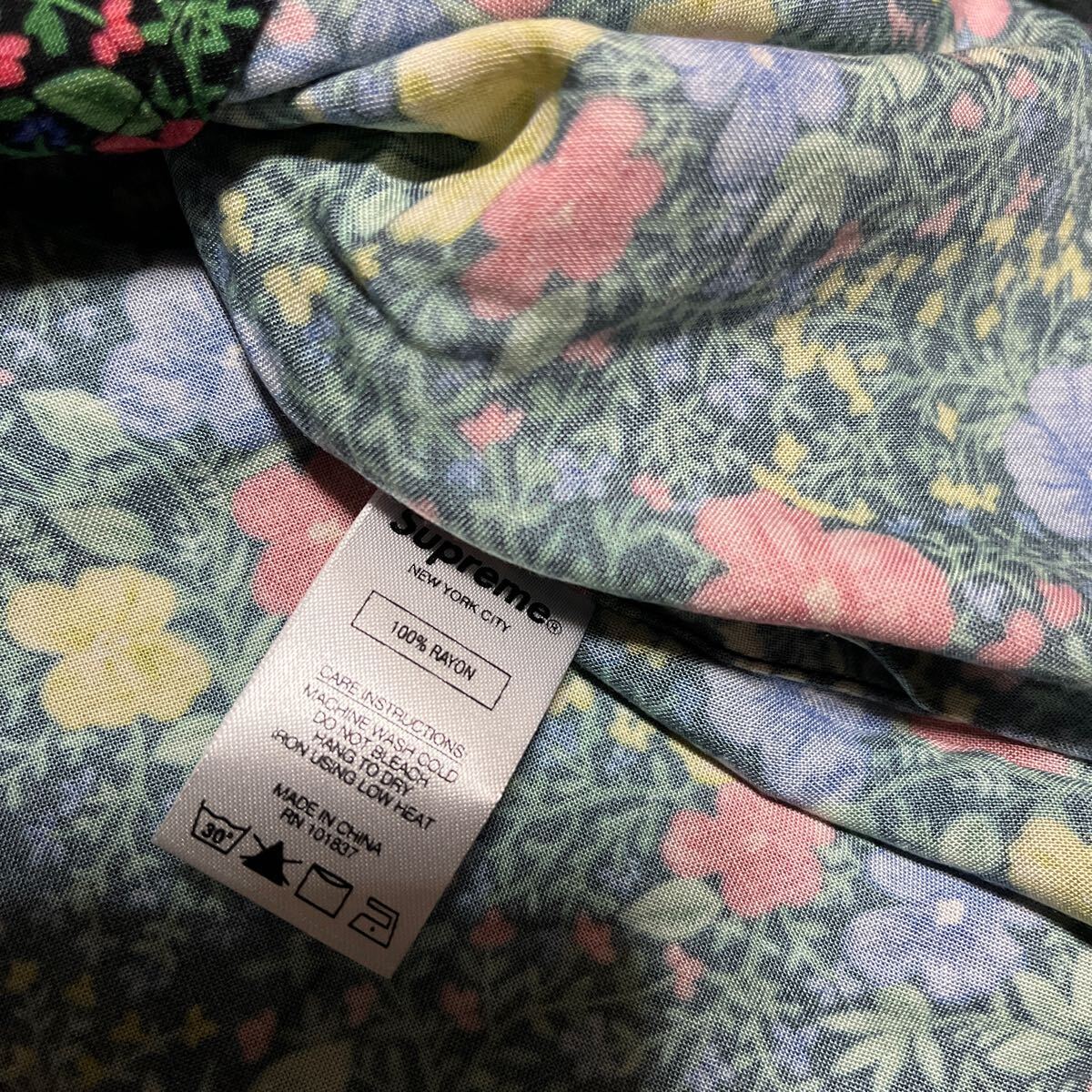  19ss Supreme Floral Rayon flower 半袖シャツ レーヨン 花 Pocket シャツ Tシャツ Mの画像5