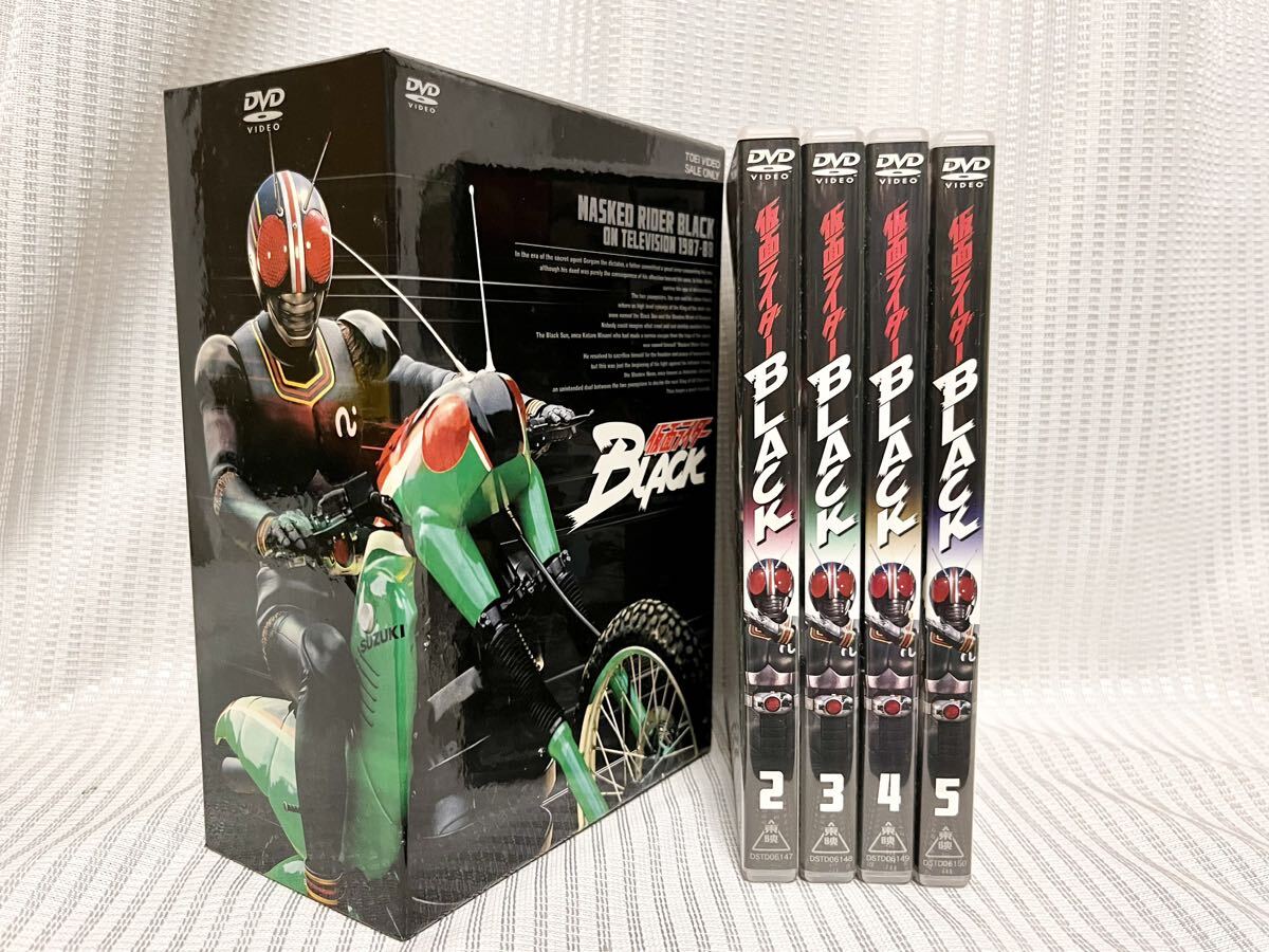 仮面ライダーBLACK DVD全5巻セット 仮面ライダーブラック 昭和ライダー 石ノ森章太郎 東映 特撮ヒーロー 仮面ライダー 倉田てつを 京本政樹の画像1