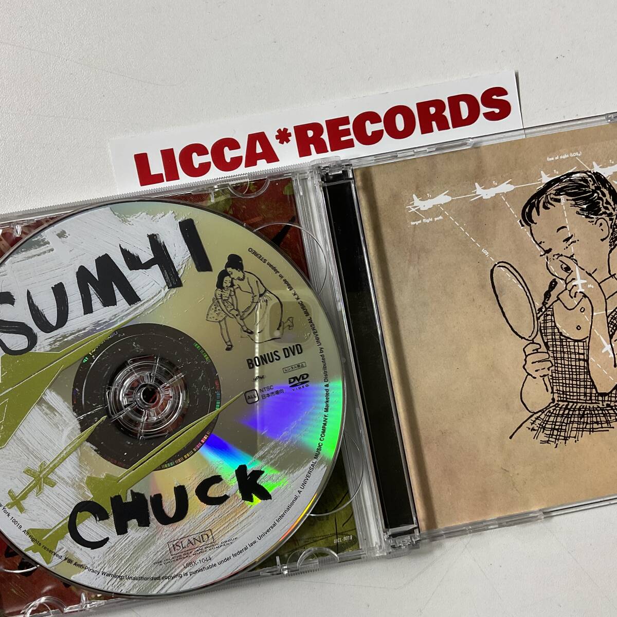 限定 2枚組 CD＋DVD SUM41 Chuck LIMITED EDITION JP 2004 LIVE VIDEO AT SUMMER SONIC ＆ Tokyo Bay NK Hall LICCA*RECORDS 433 美盤_画像3