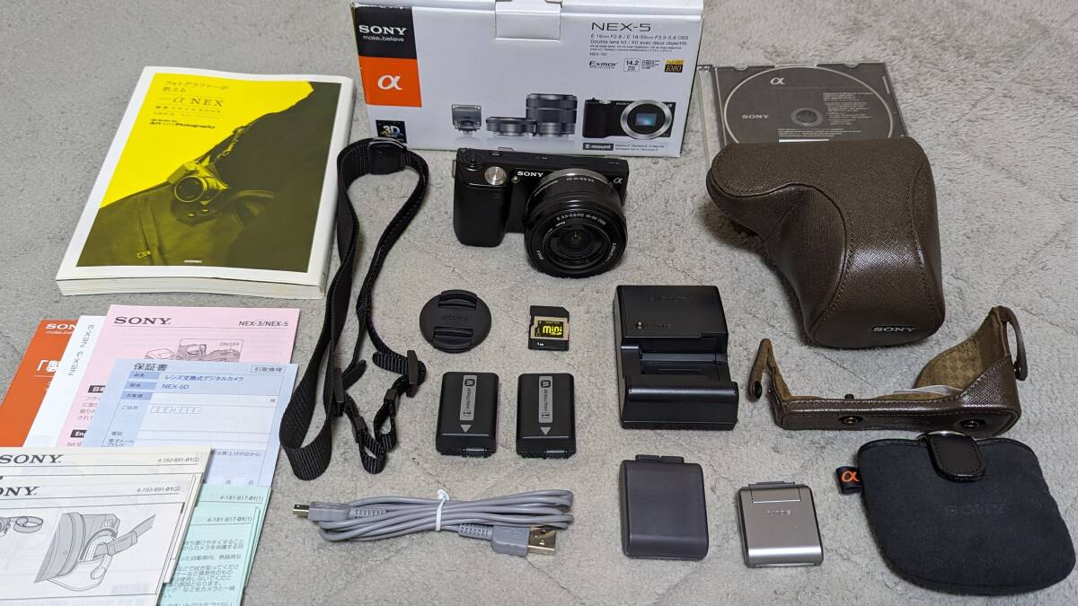 6460円 □□美品!SONYミラーレス一眼 α NEX-5(バッテリー2個 6460円 □□美品!SONYミラーレス一眼 α NEX-5(バッテリー2個