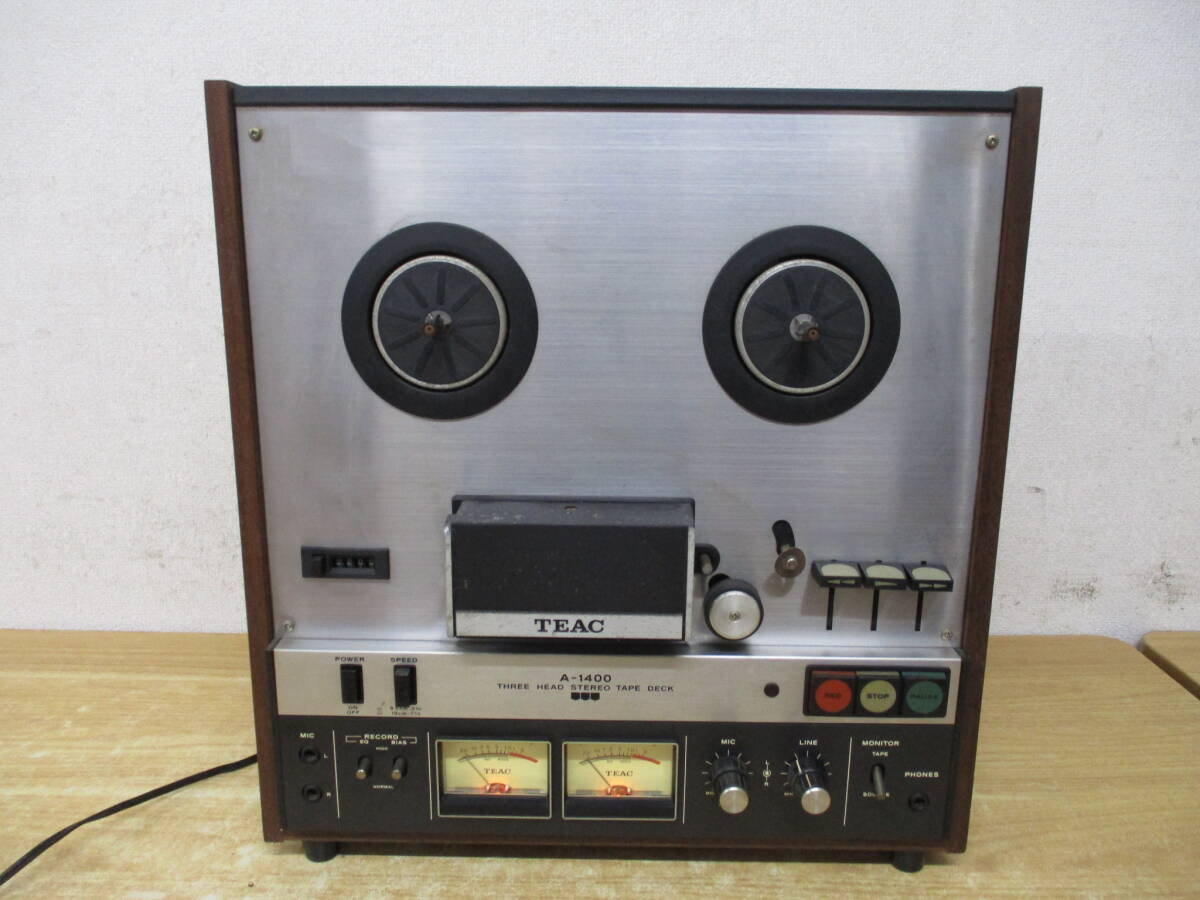 *TJ-806 [TEAC Teac A-1400 ] open deck sound equipment electrification has confirmed present condition delivery 