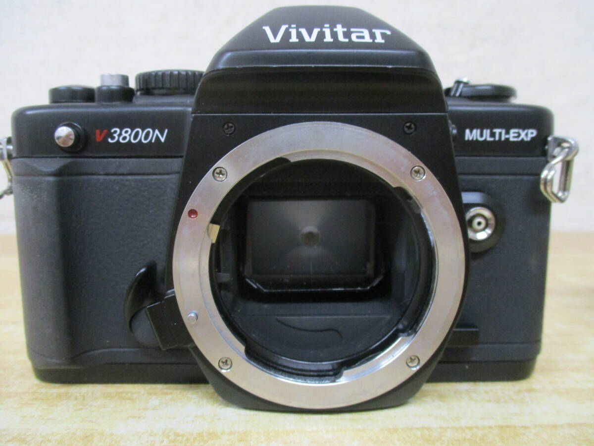 e10-2（Vivitar V3800N MULTI-EXP/50mm 1:1.7）カメラ レンズセット ビビター フィルムカメラ 動作未確認 ジャンク 現状品の画像2