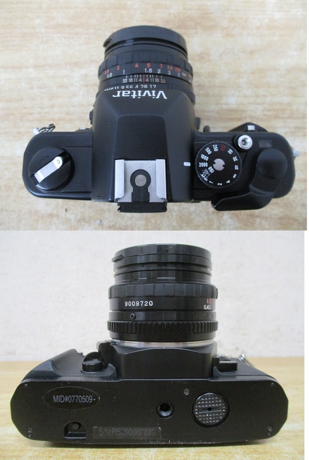 e10-2（Vivitar V3800N MULTI-EXP/50mm 1:1.7）カメラ レンズセット ビビター フィルムカメラ 動作未確認 ジャンク 現状品の画像4