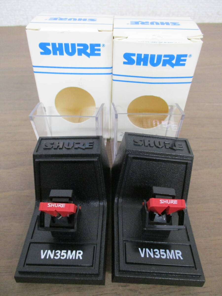 e9-4（SHURE VN35MR 交換針）2個セット シュアー レコード針 ターンテーブル オーディオ 音響機器 動作未確認 現状品の画像1