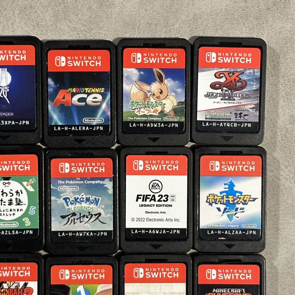 【動作品】20本 ニンテンドー スイッチ ソフトのみ ポケモン マリオテニス ドラゴンクエスト 動作品 Nintendo Switch 管理番号SM402