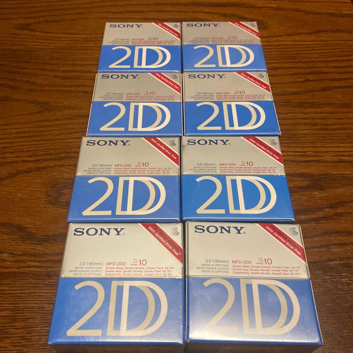 未開封 SONY MFD-2DD まとめ売り 3.5インチ 90mm フロッピーディスク 8箱 10枚 両面倍密度 2D 未使用 10MFD-2DD ソニー の画像1