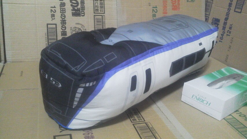 プラレール 特大サイズ ぬいぐるみ 約58cm 抱き枕 クッション 新幹線 電車 鉄道 東日本 E353系あずさの画像1