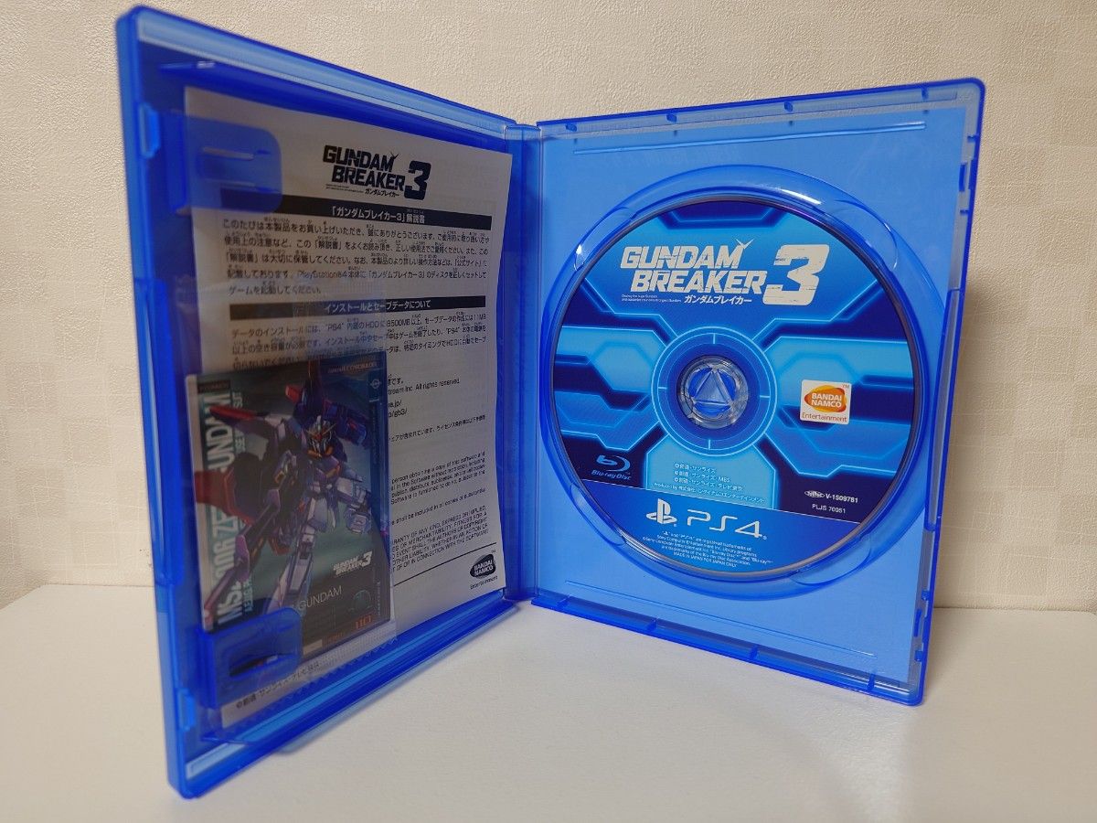 PS4ソフト　ガンダムブレイカー３　中古品