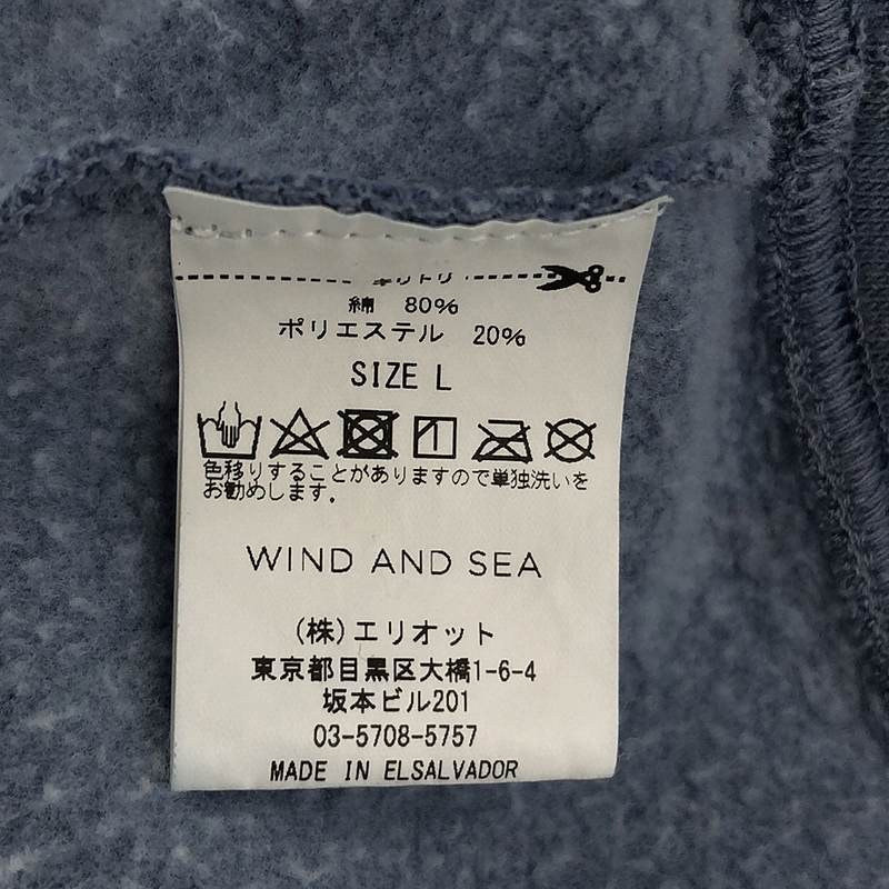 WIND AND SEA / ウィンダンシ― | 両面プリント スウェット プルオーバー フーディ | L | ブルー | メンズ_画像6