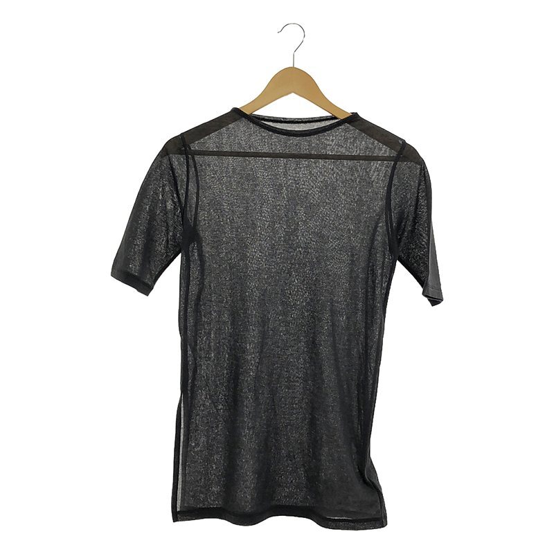 【新品】 PHEENY / フィーニー | 2023AW | Cotton nylon seer long sleeve Tシャツ | F | ブラック | レディース_画像1