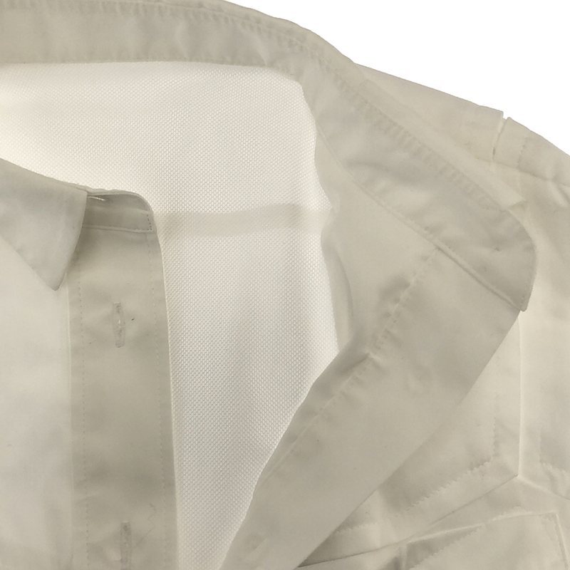 sacai / サカイ | Cotton Poplin Shirt 切替 ビスチェディテールシャツ ブラウス | 1 | ホワイト | レディース_画像4