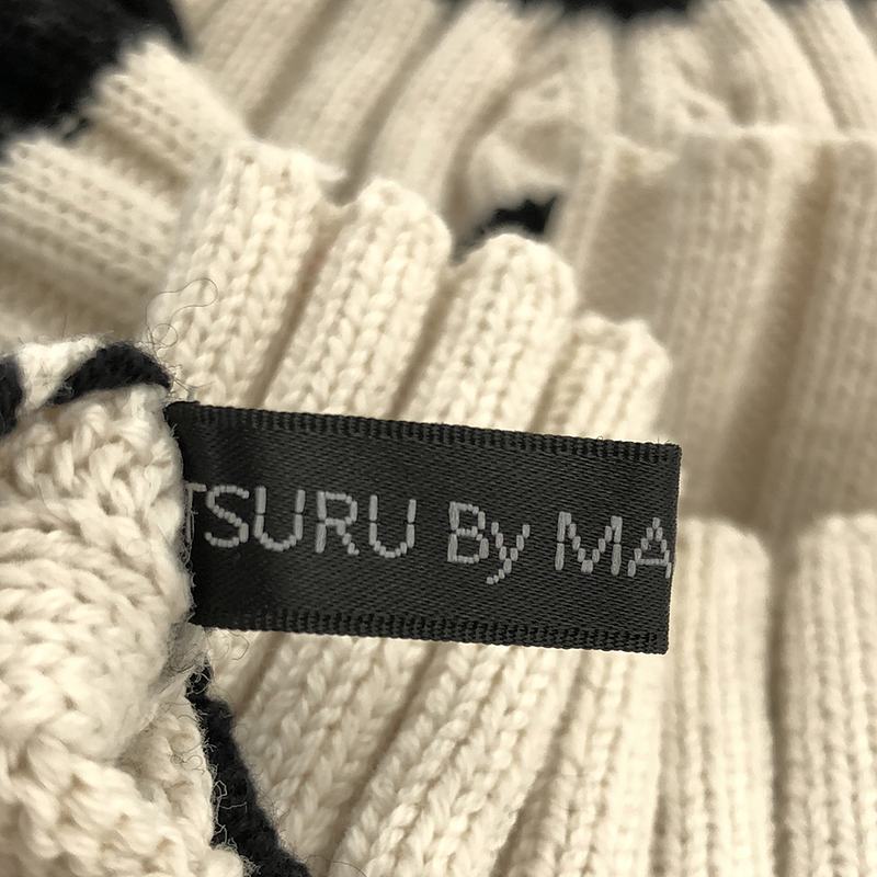 TSURU by Mariko Oikawa / ツルバイマリコオイカワ | ウール ハイネック ボーダーニット | F | ホワイト×ブラック | レディース_画像5