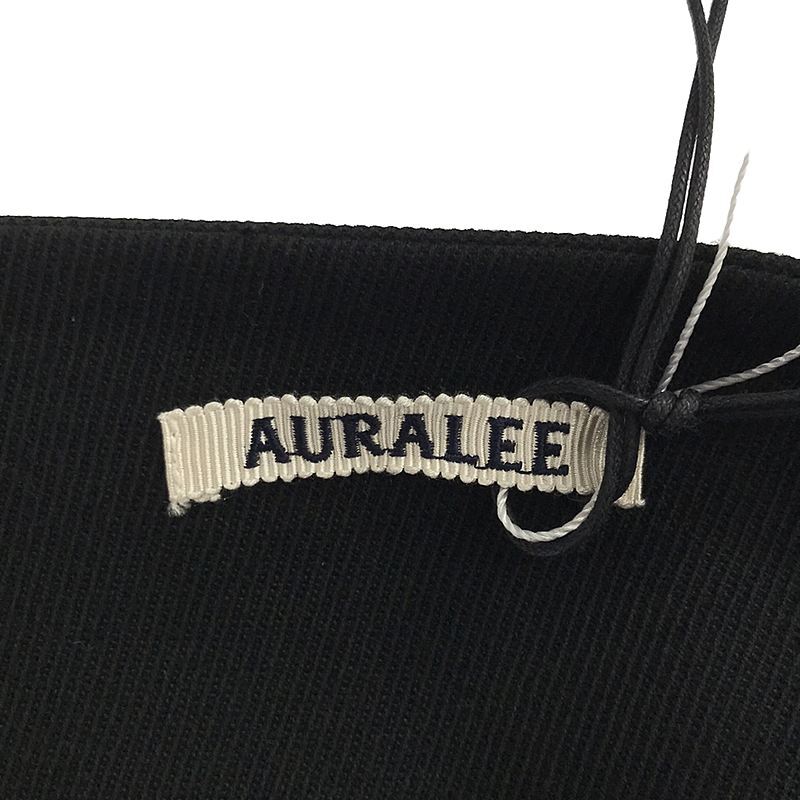 【新品】 AURALEE / オーラリー | 2023AW | DOUBLE CLOTH HARD TWIST CARSEY HAND SEWN SKIRT スカート | 2 | ブラック | レディース_画像6