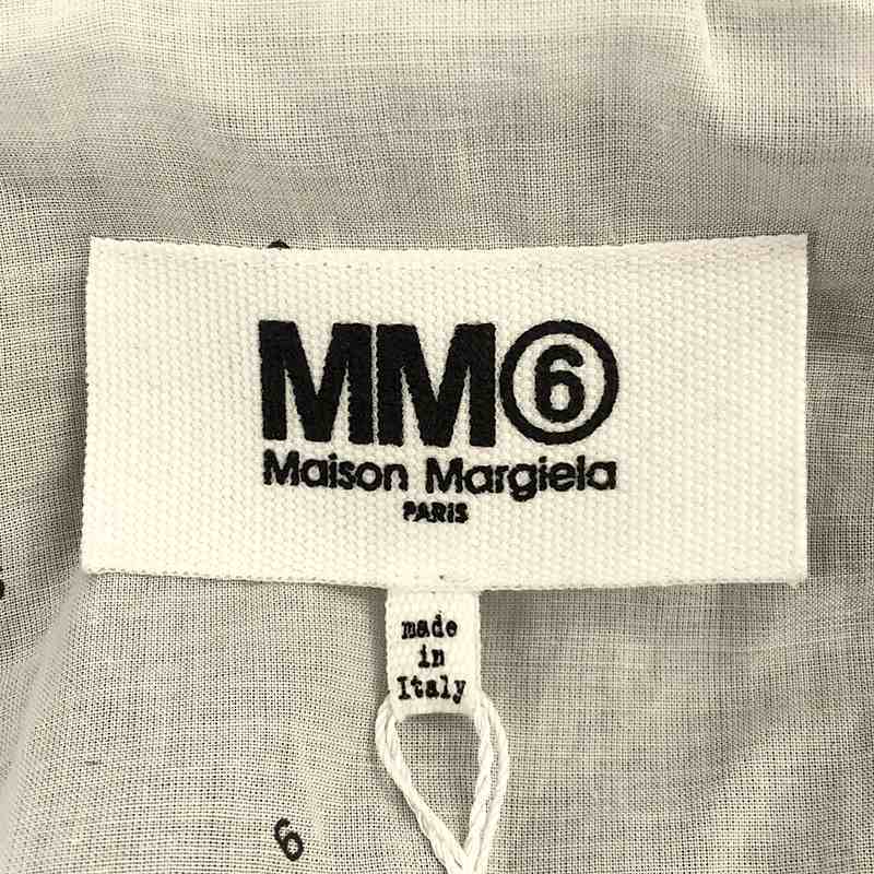【新品】 MM6 Maison Margiela / エムエムシックスメゾンマルジェラ | 2022SS | ハの字 牛革 カウレザー シングルライダースジャケット_画像6