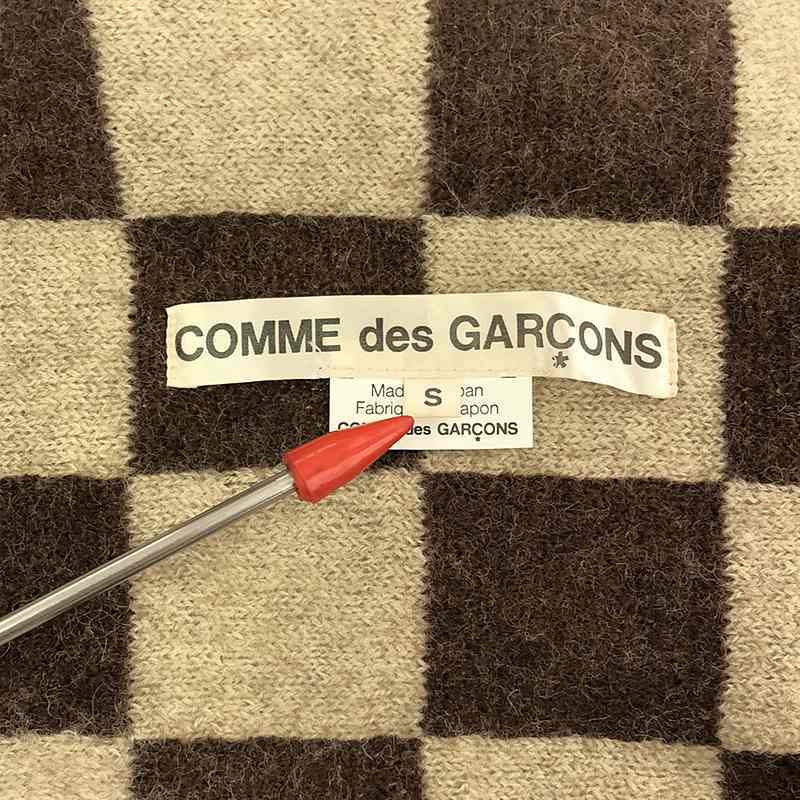COMME des GARCONS / コムデギャルソン | 2009AW | ドッキング ブロックチェックカーディガン | S | グレー/ブラウン/ベージュの画像9