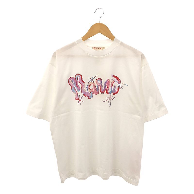 【新品】 MARNI / マルニ | 2023SS | WHIRLプリント Tシャツ | 46 | ホワイト | メンズ_画像1