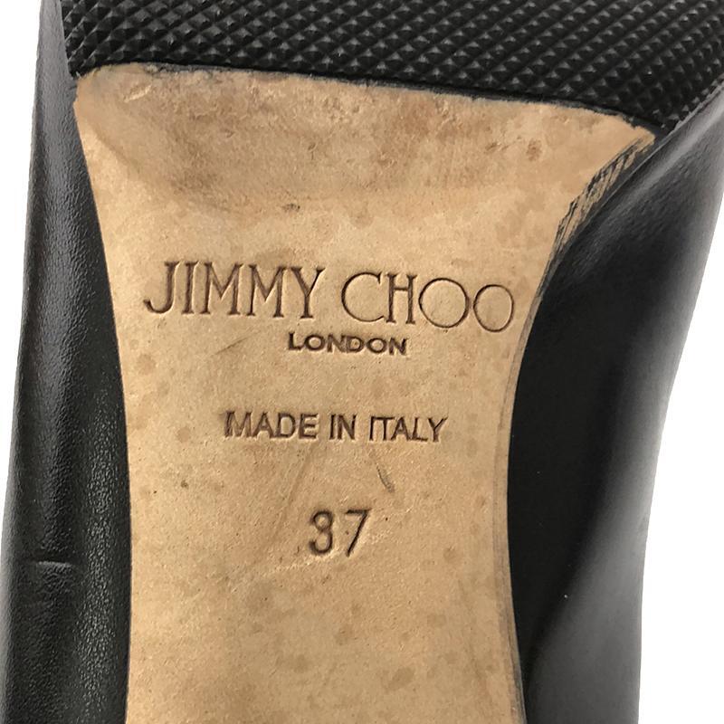 JIMMY CHOO / Jimmy Choo | ALIA leather po Inte dotu heel pumps | 37 | black | lady's 