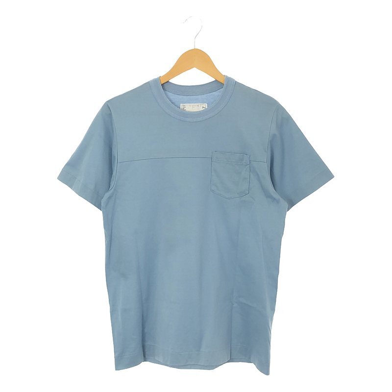 sacai / サカイ | パネル切替 ポケットTシャツ | 1 | ブルー | メンズ_画像1