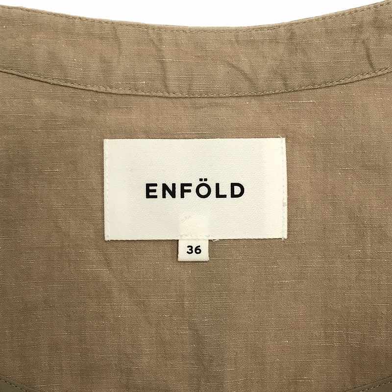 ENFOLD / エンフォルド | リネンガウンコート | 36 | ベージュ | レディース_画像6