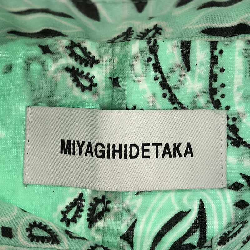 MIYAGIHIDETAKA / ミヤギヒデタカ | BANDANA SHIRT パッチワーク バンダナ 半袖シャツ | FREE | グリーン | メンズの画像5