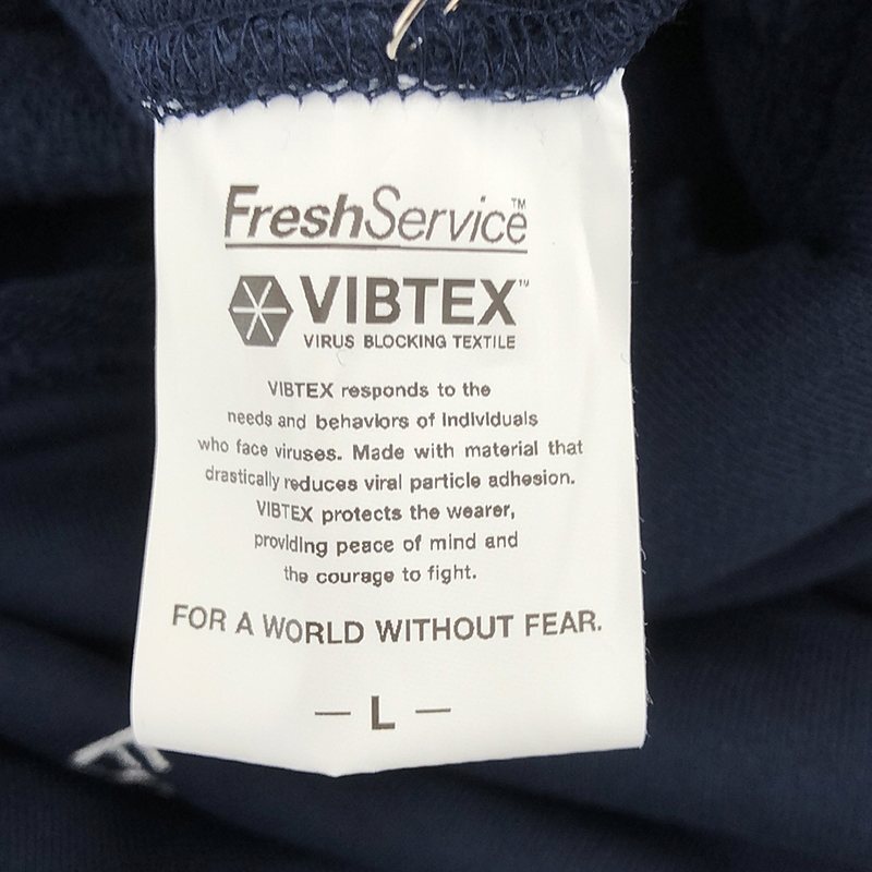 【新品】 FreshService / フレッシュサービス | VIBTEX for FreshService SWEAT PULL HOODIE / ロゴ スウェット パーカー | L | Navy_画像5