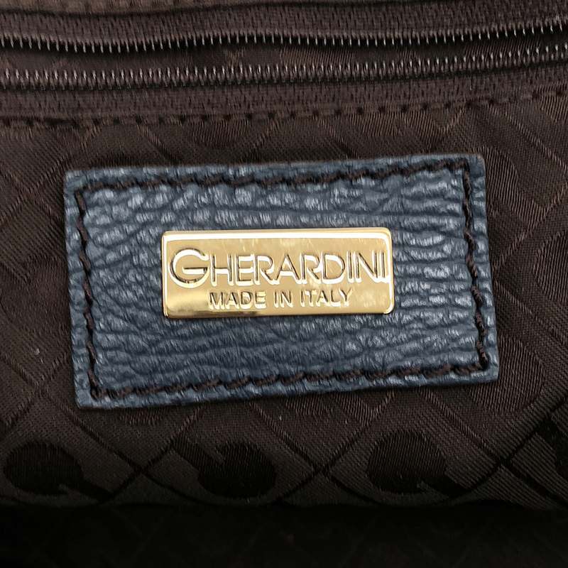 【美品】 GHERARDINI / ゲラルディーニ | 2WAY レザーシェル型 ショルダーバッグ | ブルー系 | レディースの画像6