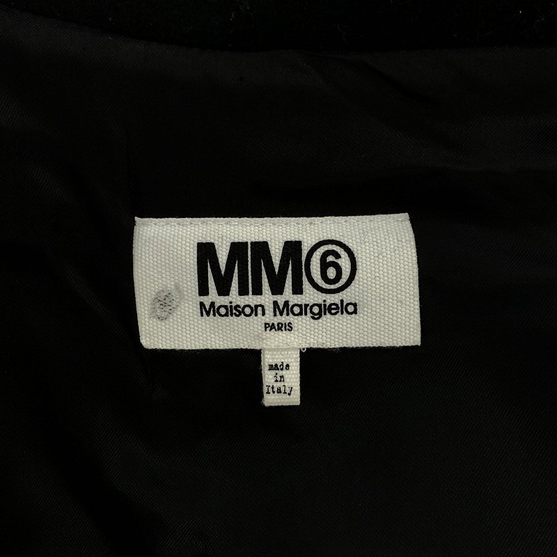 MM6 Maison Margiela / エムエムシックスメゾンマルジェラ | 2020AW | ウール オーバーサイズ コクーンコート | S | ブラック_画像6