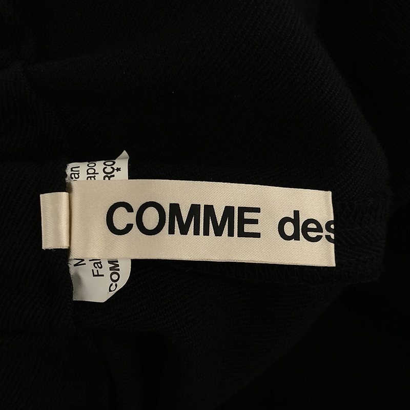 【美品】 COMME des GARCONS / コムデギャルソン | 2021AW | リボン装飾 ワイド イージーパンツ | S | ブラック | レディース_画像5