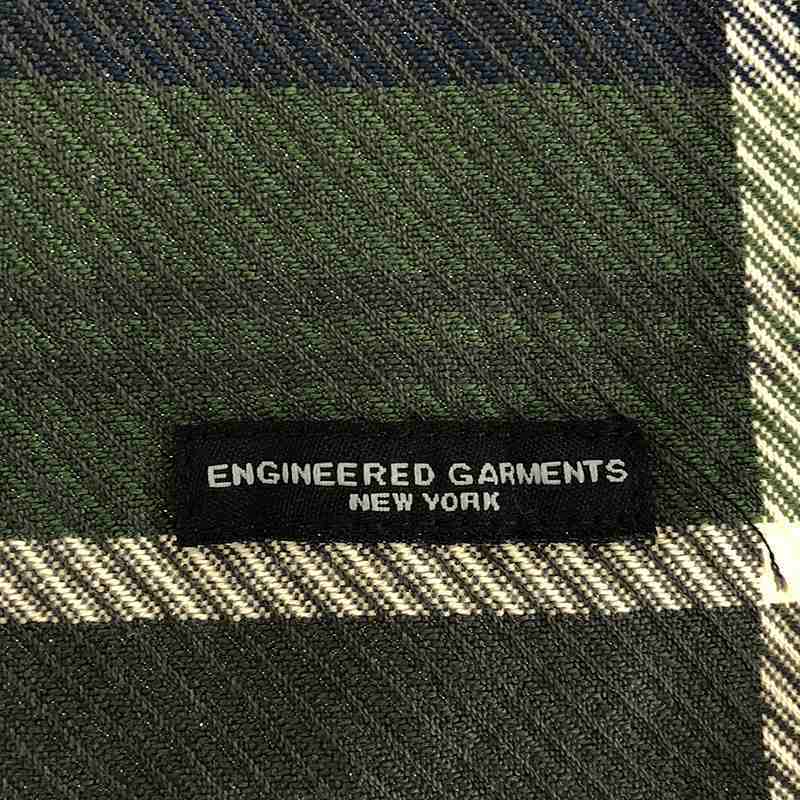【美品】 Engineered Garments / エンジニアドガーメンツ | Button Shawl - Big Plaid Hv Flannelの画像5