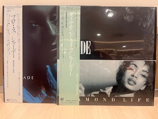 シャーディー/SADE「ダイヤモンド・ライフ」(1984年1stアルバム)「プロミス」(1985年2ndアルバム)LP2枚セット 国内盤帯、日本語解説付の画像1