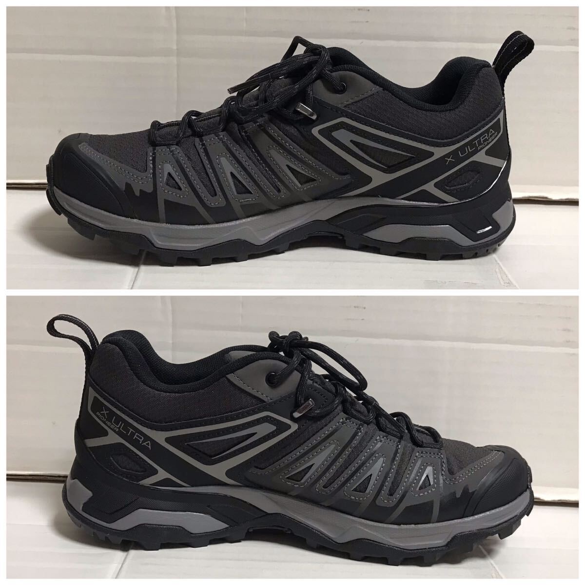 SALOMON サロモン X ULTRA PIONEER GTX エックス ウルトラ パイオニア GORE-TEX ゴアテックス 黒 ブラック シューズ 25.5 タグ付き_画像3