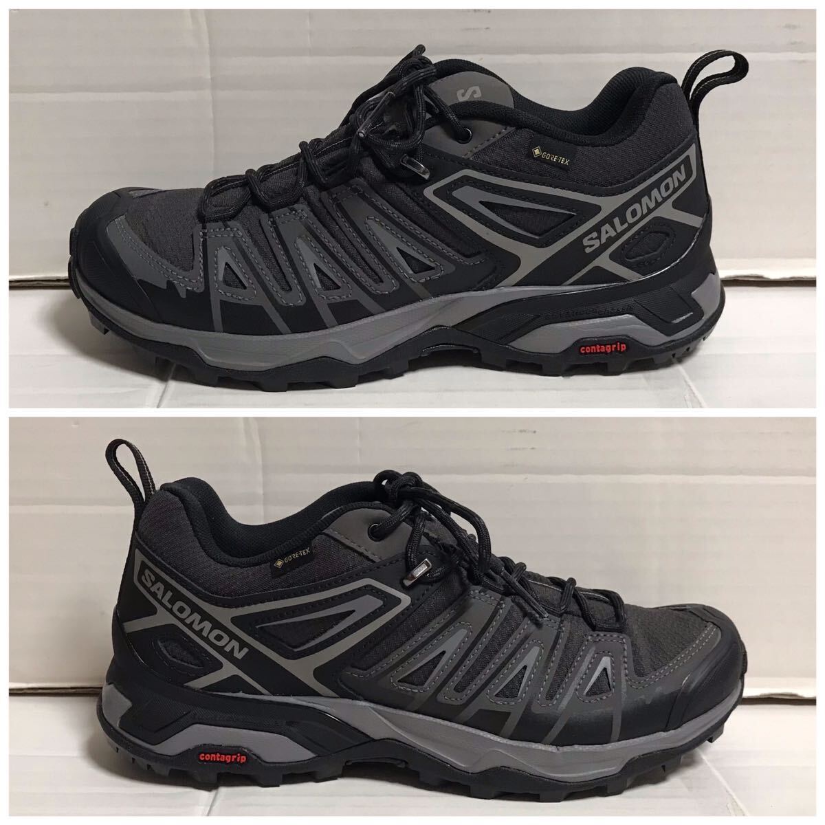 SALOMON サロモン X ULTRA PIONEER GTX エックス ウルトラ パイオニア GORE-TEX ゴアテックス 黒 ブラック シューズ 25.5 タグ付き_画像1