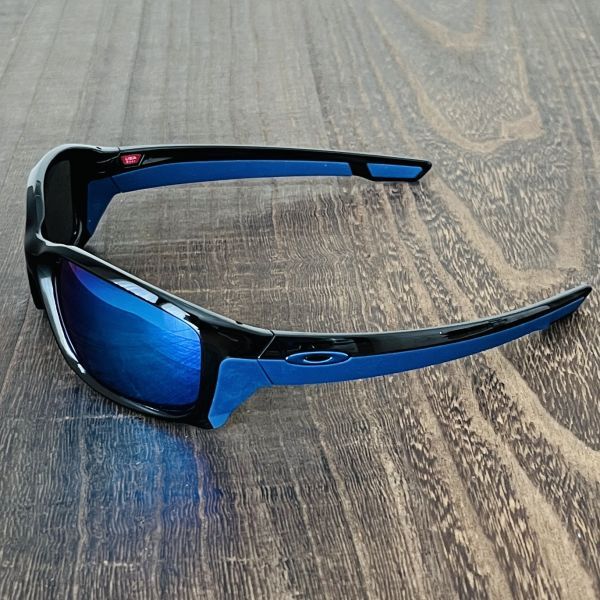 サングラス★OAKLEY Straightlink★オークリー ストレートリンク【未使用品】サファイア ミラー ブラック ブルー ドライブ アウトドア 青