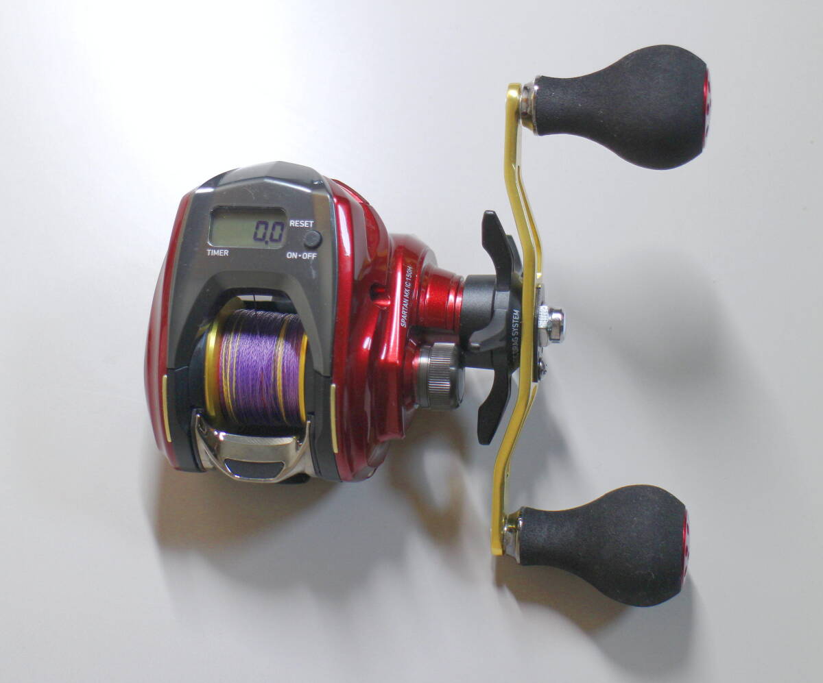 DAIWA ダイワ スパルタン MX IC 150H カウンター ２回使用のリール 中古 美品の画像1