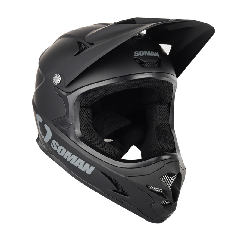 オフロードヘルメット SOMAN M9 バイクヘルメット ダートバイク クロスカントリー ヘルメット 8色-マットブラック-サイズ：Ｓ_画像5