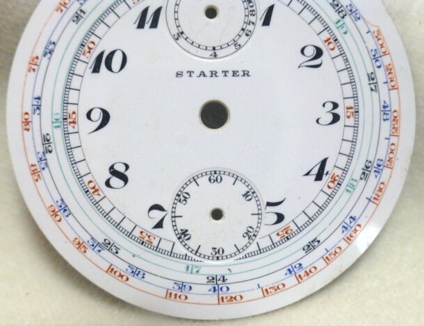スターター / STARTER ◆ 懐中時計文字盤 / クロノグラフ用 ◆ デットストック品の画像3