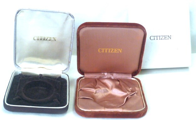  Citizen / pocket watch for storage case / preservation box * inside cloth-covered / 2 piece set 