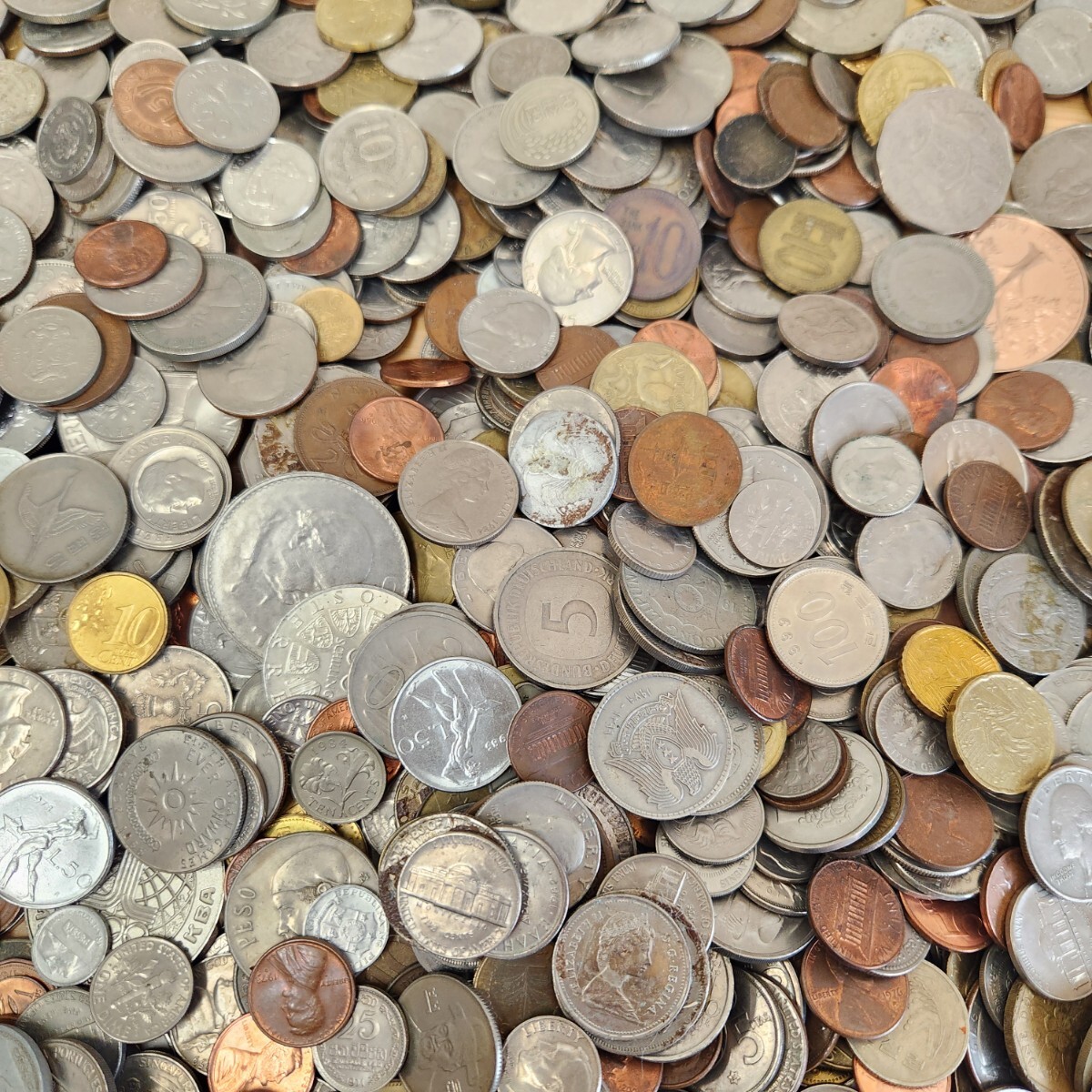 【約10kg】外国硬貨　コイン　コレクション　外国銭　大量　まとめて　硬貨　世界　アンティーク_画像6