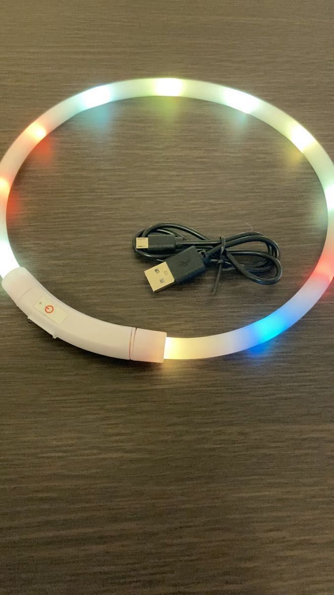 犬 首輪 光る首輪 充電可能 カラフル USB