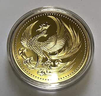日本金貨 鳳凰 菊御紋 24K ゴールドコイン メダル レプリの画像1