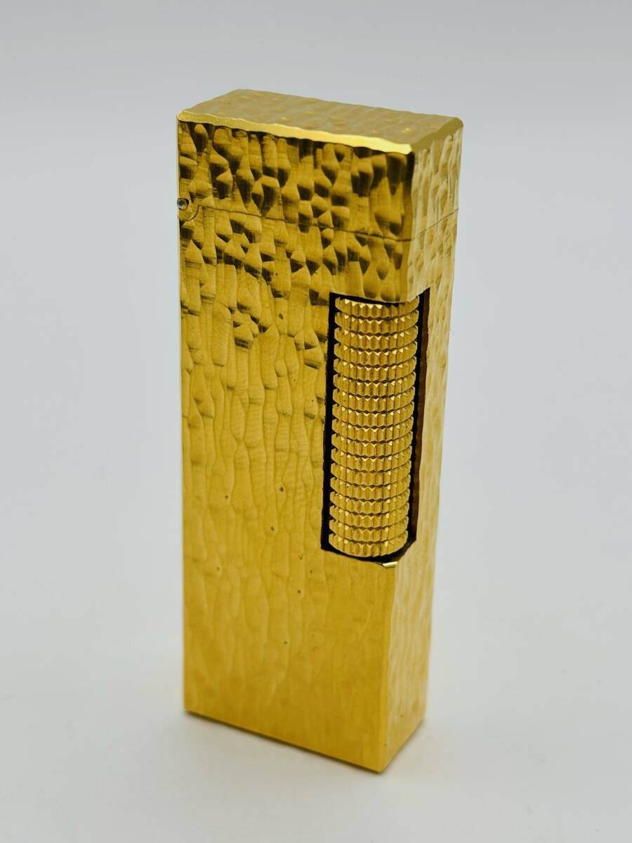 【6873】　★1円スタート　ダンヒル　dunhill　スイス製　ゴールドカラー　USRE24163　ライター　着火確認_画像2