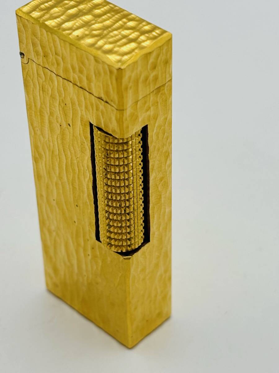 【6873】　★1円スタート　ダンヒル　dunhill　スイス製　ゴールドカラー　USRE24163　ライター　着火確認_画像7