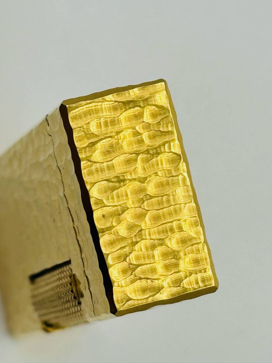 【6873】　★1円スタート　ダンヒル　dunhill　スイス製　ゴールドカラー　USRE24163　ライター　着火確認_画像8