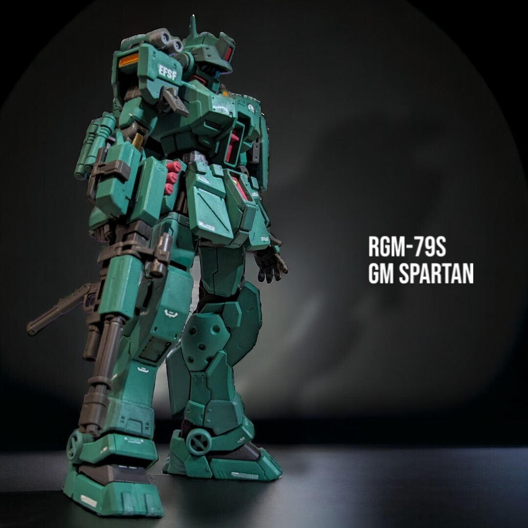 １円スタート ＨＧ 1/144 ジム スパルタン ハイグレード HG プラモデル 塗装済 完成品 機動戦士ガンダム HGUC ガンプラ バンダイ BANDAIの画像8