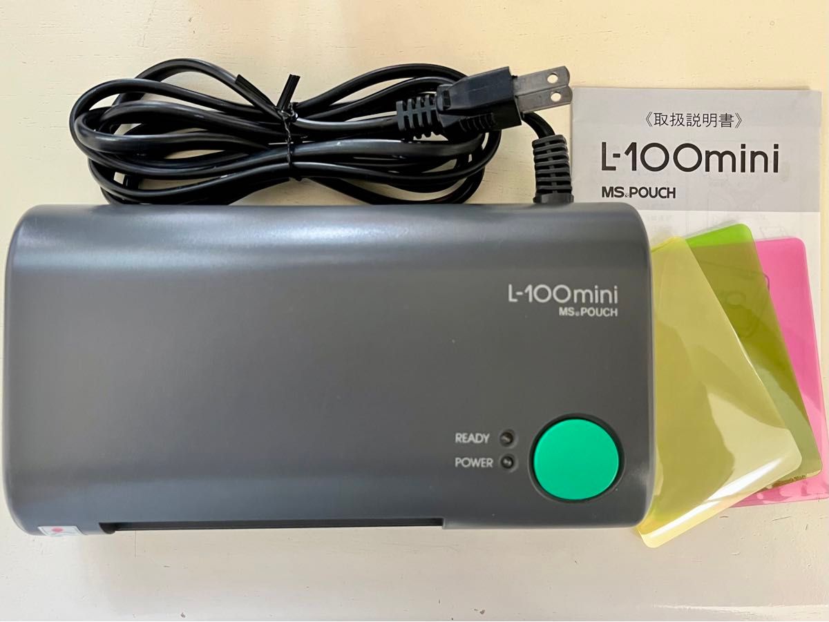美品 完動 明光商会 ラミネーター MSパウチ L-100mini グレー 美品 完動 明光商会 ラミネーター MSパウチ L-100mini グレー