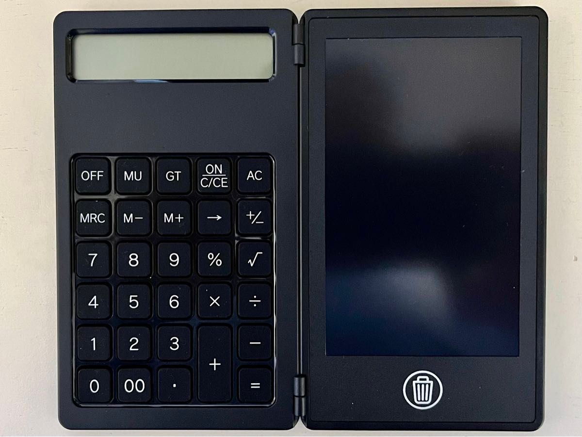 美品 ELECTRIC MEMO PAD + CALCULATOR 電子メモパッド4.5インチ画面+電卓12桁 