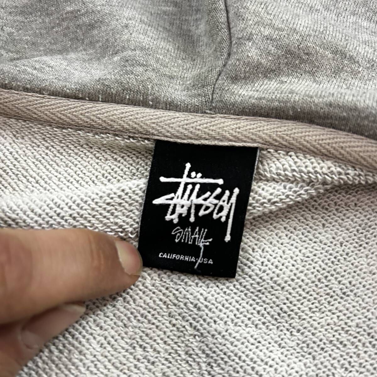 stussy / Stussy Zip выше Parker f-ti двусторонний принт s размер серый серия хлопок used