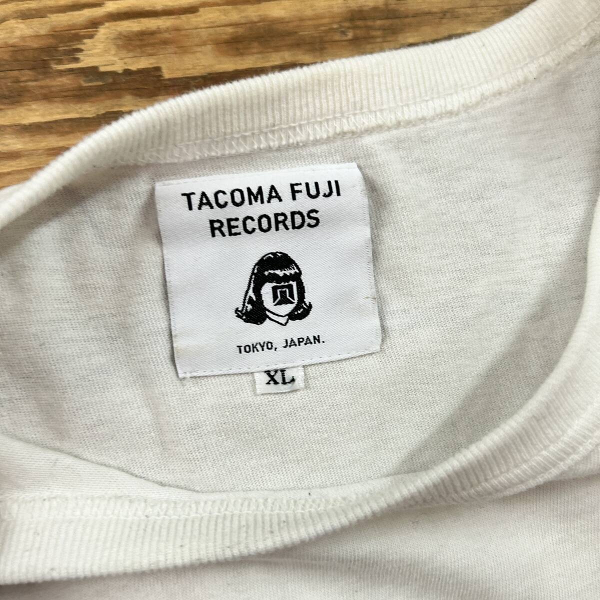 TACOMA FUJI RECORDS / タコマ フジ レコード TCOMA FUJI ORIENTALES プリントTEE Tシャツ ホワイト XLサイズ USED_画像6