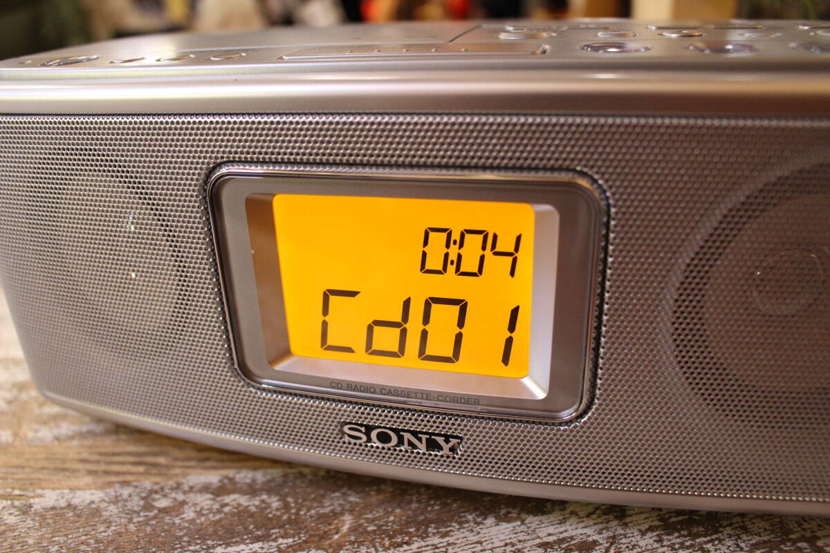 SONY/ソニー CFD-E501 CDラジオカセットレコーダー ラジカセ CD/ラジオ/カセット プレイヤー オーディオ _画像3