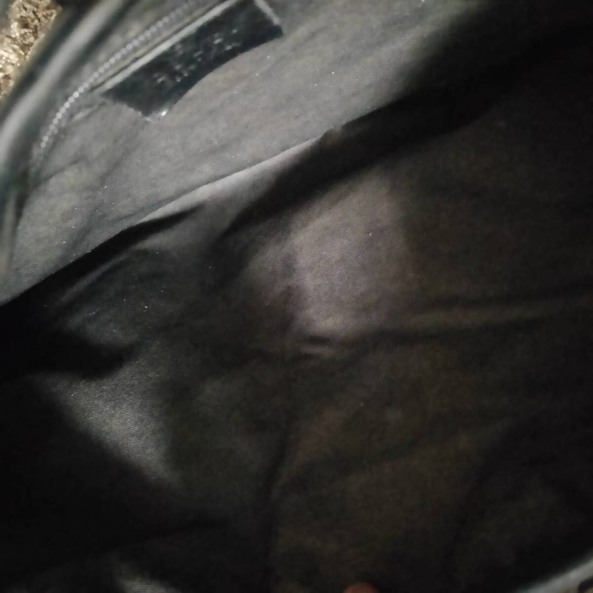 1 иен ~[ прекрасный хорошая вещь ] Gucci GUCCI ручная сумочка сумка на плечо ручная сумка плечо ..GG домкрат - парусина кожа черный 